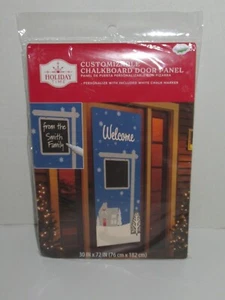 Christmas Customizable Chalkboard Door Cover Panel WELCOME 30 x 72 - Picture 1 of 3