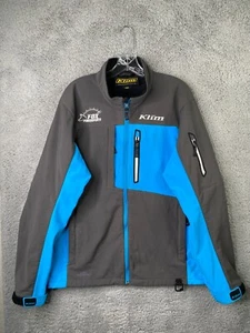 Klim Inversion Jacket Mens Large Gray/Blue Gore Windstopper Full Zip - Picture 1 of 22