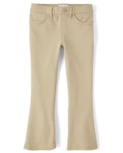 GirlsUniform Ponte Flare Leg PantsSand12 - Picture 1 of 1