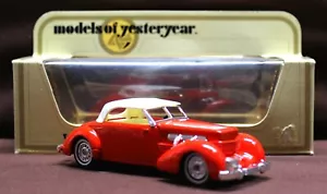 1978 Lesney Matchbox Models Of Yesteryear Y-18 1937 Cord 812 NIB Made In England - Picture 1 of 12