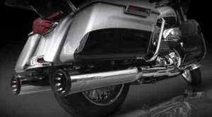 RC Components RCX 4.5 Chrome Slip On Mufflers Harley 2017-up Torx Eclipse Tips - Picture 1 of 1