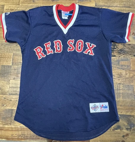 Vtg 90s Majestic Boston Red Sox Roger Clemens #22 Jersey Made In USA Sz L Cover