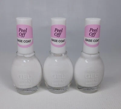 3 Pack Broadway Nails Gel Strong Peel Off Base Coat G141 Nail Polish 0.44 fl oz  - Image 1 of 4