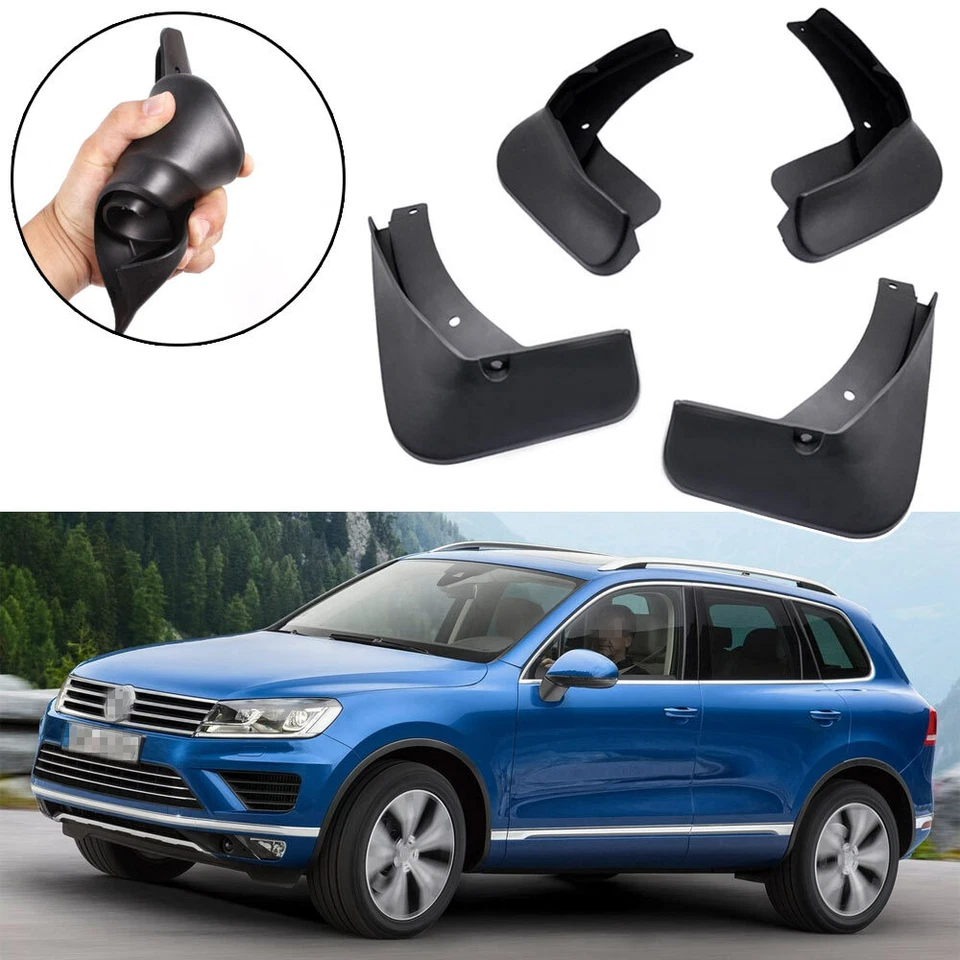 4 guardabarros guardabarros guardabarros guardabarros coche para Volkswagen Touareg 2011-2017 Foto 1 de 4