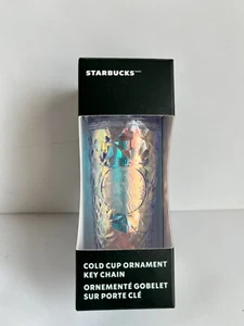 Starbucks Llavero Adorno 2023 Vacaciones Diamante Iridiscente Copa Fría Navidad - Imagen 1 de 4
