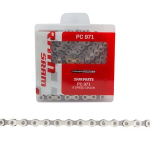 SRAM PC-971 9 SPEED SILVER/GRAY CHAIN W/ POWERLINK NEW IN BOX - Picture 1 of 1