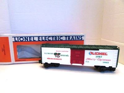 Lionel 6-19903 Christmas Box Car 1987 Feliz Navidad  NIB - SH - Image 1 of 4
