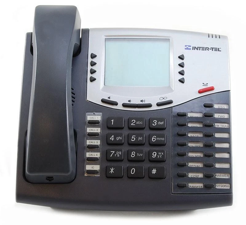 Fully Refurbished Intertel Axxess 550.8660 6-Line IP Display Phone (Grey) - Image 1 of 1