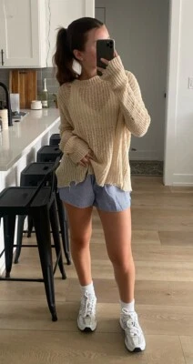 Urban Outfitters Knit Hole Cream White Sweater Women’s Size XS - Image 1 of 4