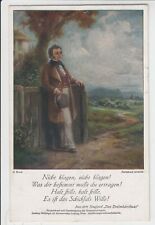 AK Franz Schubert, Liedkarte, Feldpost aus Villbach b. Bad Orb 1917