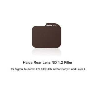 Haida Rear Lens ND 1.2 Filter for Sigma 14-24mm F/2.8 DG DN Art,Sony E/Leica L - Picture 1 of 8