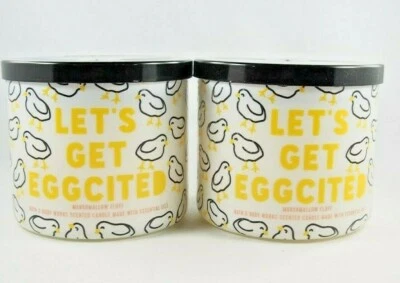 (4) Bath & Body Works Lets Get Eggcited Marshmallow Fluff 14.5oz 3-wick Candle - Image 1 of 4