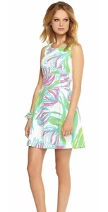 NEU MIT ETIKETT $ 188 LILLY PULITZER BELLA RING THE BELLBOY RESORT WEISSES KLEID S - Bild 1 von 3