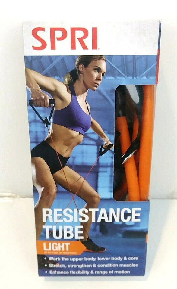 SPRI Resistance Tube Light Stretch Strength Band up to 20lbs of Resistance.
