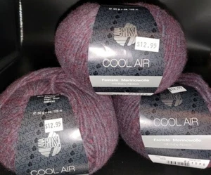 3 SKEINS/BALLS OF (DISCONTINUED) LANA GROSSA YARN - COLOR #06 RED/PURPLE - Picture 1 of 4