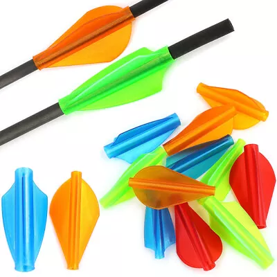 1.75" Archery Arrow Vanes One-Piece Fletches Conjoined Shaft DIY Archery Target - Image 1 of 4