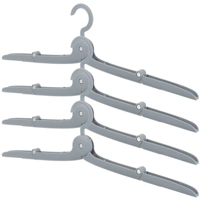  4 Pcs Cintre De Voyage Cintres Pliables Support Suspension Portable Portables - Image 1 of 4