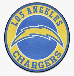 "Alfombra redonda Los Angeles Chargers 27"" - Alfombrilla de fan con licencia NFL" - Imagen 1 de 5