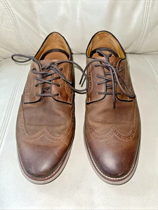 Herren Johnston & Murphy Lammfell Leder Schuhe Größe 10,5 M Schnürschuhe Braun - Bild 1 von 10