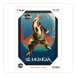 Pixel Frames Plax - Street Fighter VI - E. Honda - 23cm x 30cm - Picture 1 of 2