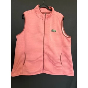 Women's LL Bean Airlight Vest, Pink, 2X, Fitted, Plus Size, Warm, Thin, Hike - Picture 1 of 11