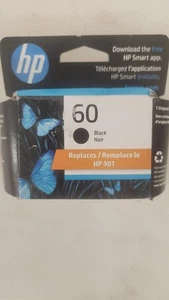 Cartucho de tinta negra HP 60 OEM original 12/2026 - Imagen 1 de 2