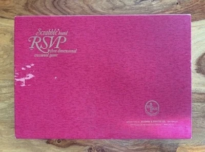 VTG SCRABBLE brand RSVP 3D crossword GAME w/ original box SELCHOW & RIGHTER vgc - Image 1 of 4