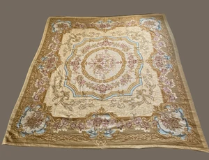 French Country Aubusson Bedspread Coverlet With 4 Pillow Cases - Picture 1 of 15