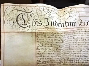 1766 LARGE NICELY PENNED ENGLISH VELLUM DEED LONDON WORLDS END SEALS +++ - Picture 1 of 6