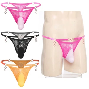 Para Hombres Calzoncillos Trajes de Noche Trajes de Baño Bragas Sissy Tanga Micro Travieso - Imagen 1 de 66