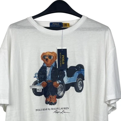 NEW Polo Ralph Lauren POLO BEAR Jersey T-Shirt JEEP Mens XXL Classic Cotton - Image 1 of 4