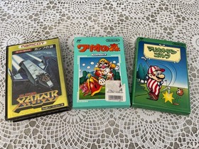 3 juegos Famicom embalaje original: Super Xevious + Wario no Mori + Mario Golf NTSC-J NES