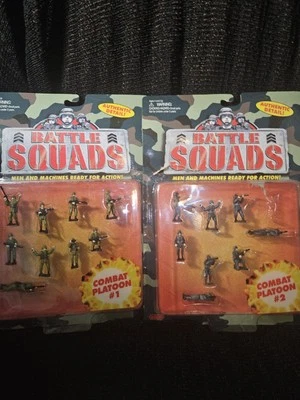 Lote De Colección 1997 Galoob Escuadrones de Batalla Combate Pelotón #1 y #2 Militar 74230 Foto 1 de 4