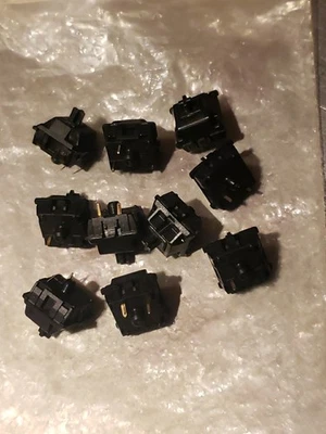 Ten Vintage Cherry MX Black Keyboard Switches - Image 1 of 4