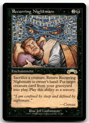 Recurring Nightmare #72 (NM) Exodus EXO Magic MTG - Image 1 of 2