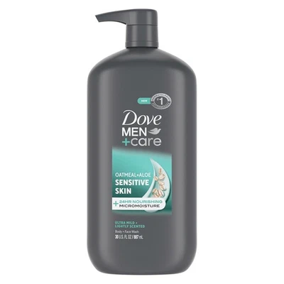 Dove Men + Care Jabón Corporal y Facial Piel Sensible Para 30 Fl Oz (Paquete de 1)  Foto 1 de 4