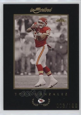 2004 Fleer inScribed Black Border Gold /199 Tony Gonzalez #51 HOF - Image 1 of 2