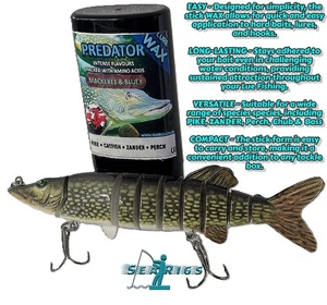 SEARIGS™ Concentrated - Mackerel & Bluey - Natural Lure Wax & Jointed Pike Lure - Picture 1 of 1