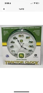 John Deere Tractor Clock JDR13 With Original Hourly Recorded Sounds NIB - Picture 1 of 11