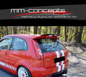 Alerón de techo CUP NEGRO para Ford Fiesta ST MK6 alerón trasero accesorio extensión - Imagen 1 de 8