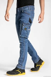 Neu Sicherheitshose Rica Lewis hellblau Jeans Arbeitshose Herrenhose Jeanshose - Bild 1 von 2