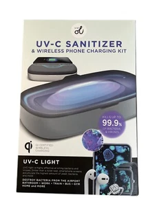 Nuevo kit de carga de teléfono inalámbrico desinfectante UVC Vie Oli mata el 99% de los gérmenes NUEVO - Imagen 1 de 4