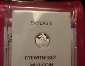 1974 Franklin Mint Skylab II Eyewitness 10mm Mini Platinum Coin W/COA