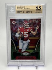 Patrick Mahomes II 2018 Panini Certified MIRROR GREEN #30 /5 BGS 9.5