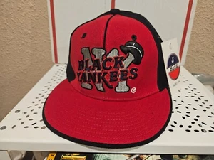 BLACK YANKEES NLBM NEGRO LEAGUE HAT CAP NEW J-HEAD L/XL FITTED NWT - Picture 1 of 6