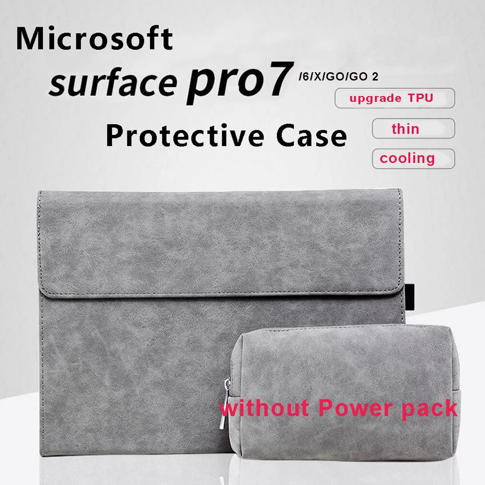 TPU Soft Cover Folio Cover Case for 12.3in Microsoft Surface PRO 4/5/6/7 / Pro X - Image 1 of 4
