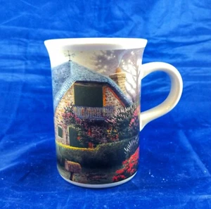 Thomas Kinkade Lilac Cottage Heat Changing Mug 4 1/4" - Picture 1 of 5