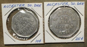 Alcester, S.D., S. Swenson, Gen. Mdse. // Good For 10c-25c In Merchandise. - Bild 1 von 2