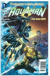 DC Comics "Aquaman #15 2013, Rare Newsstand Variant New 52"! Throne of Atlantis - Picture 1 of 3