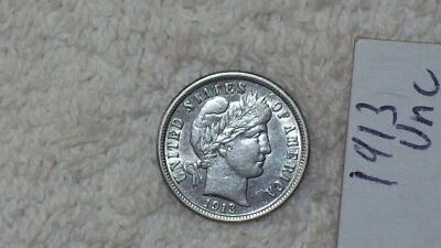 1913 BARBER DIME UNCIRCULATED - Image 1 of 4